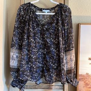 Sheer “flowy” blouse